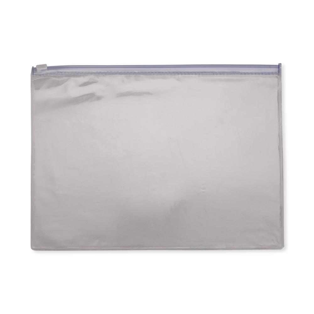 Pasta zip zap PA2260 na cor Transparente, brinde personalizado Sky Brindes