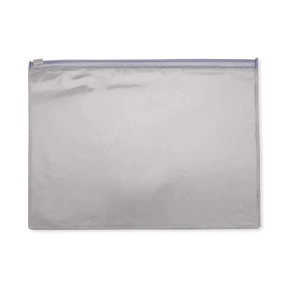 Pasta zip zap PA2260 na cor Transparente, brinde personalizado Sky Brindes
