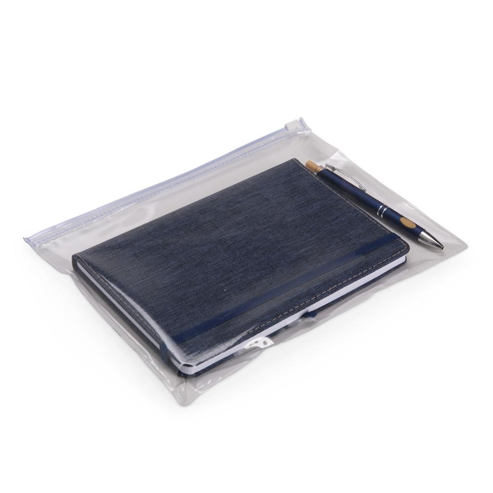 Pasta zip zap PA2260 na cor Transparente, brinde personalizado Sky Brindes