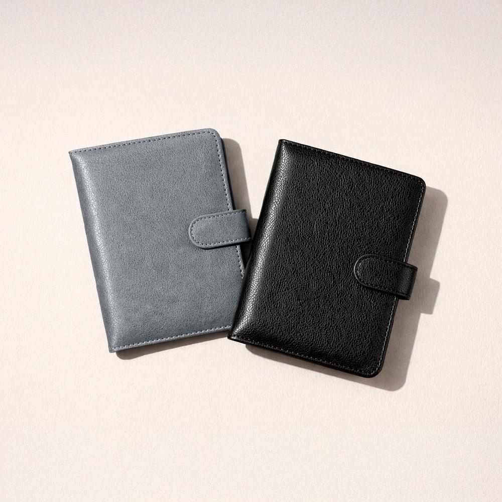Porta-passaporte pu PA2265 na cor Preto, brinde personalizado Sky Brindes