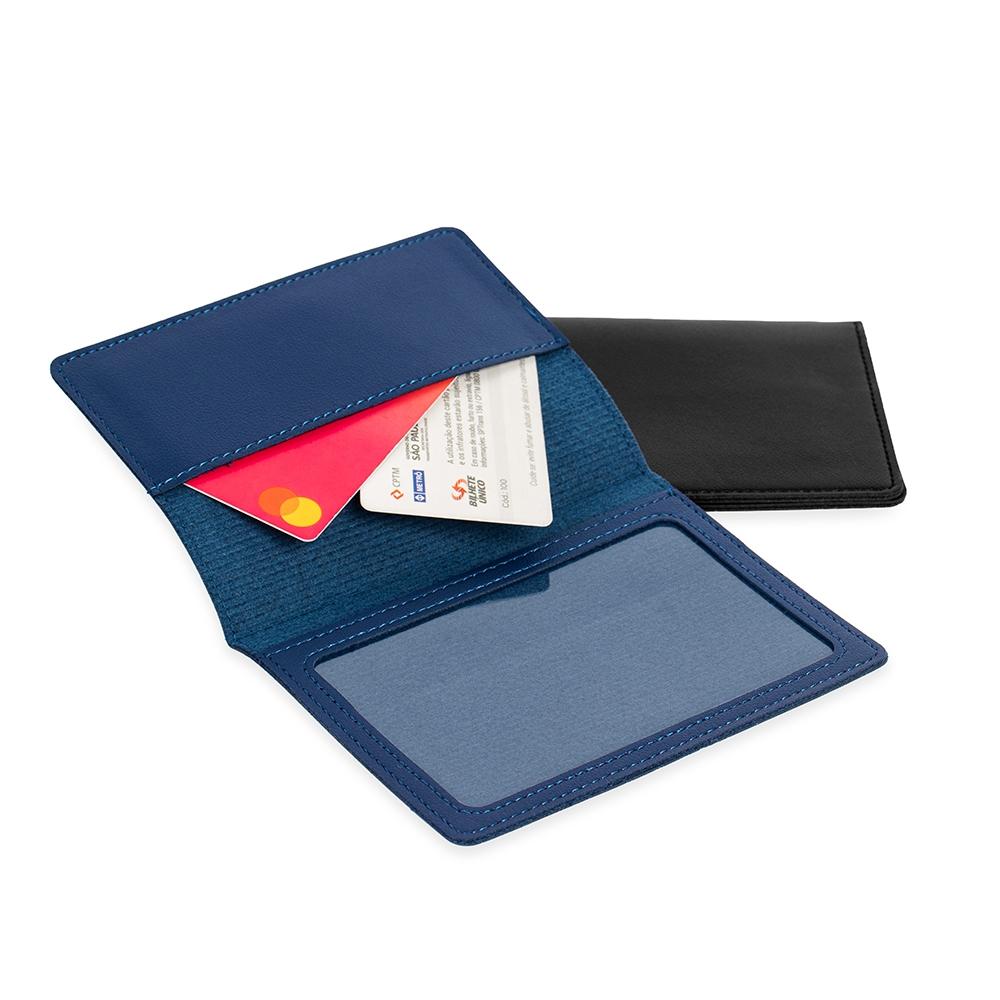 Porta-documento pu PA2266 na cor Azul, brinde personalizado Sky Brindes
