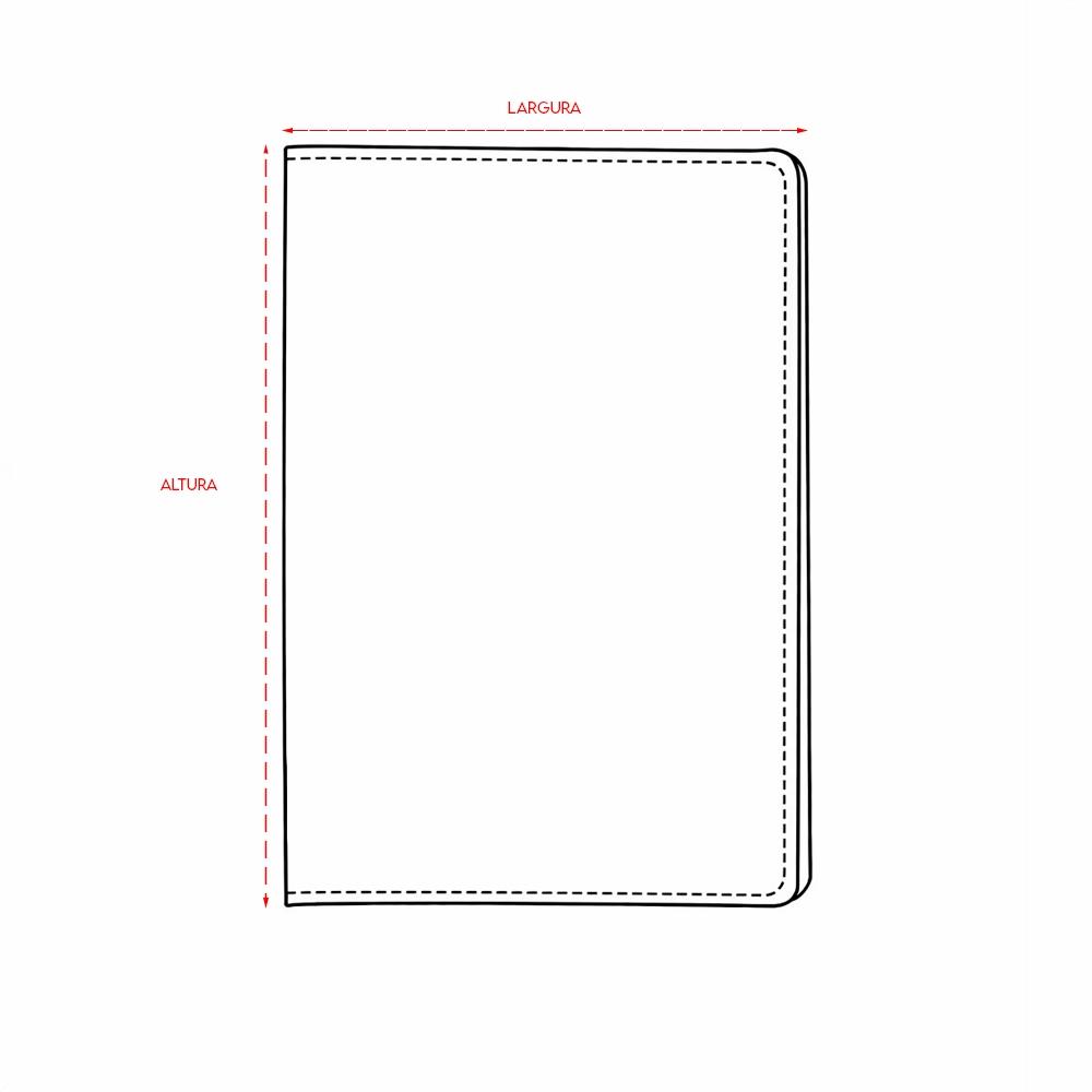 Porta-documento pu PA2267 na cor Cinza, brinde personalizado Sky Brindes