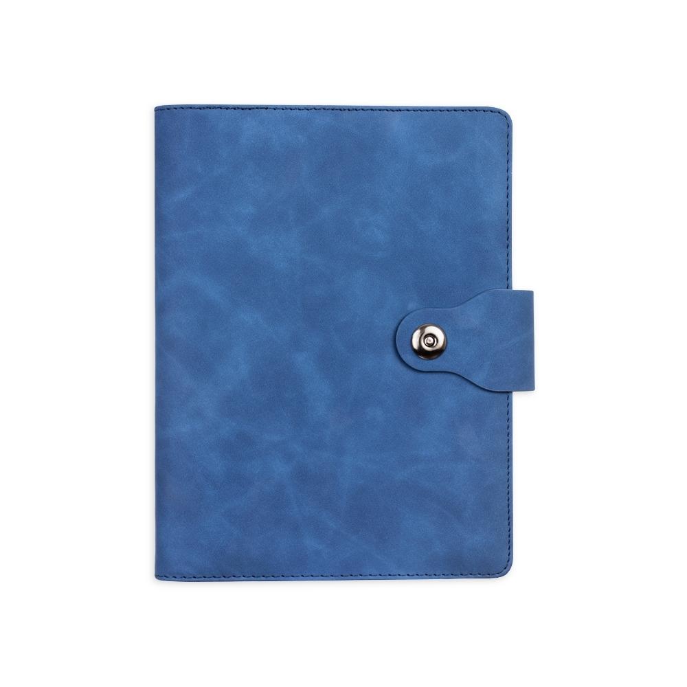 Caderno fichário pu PA2269 na cor Azul, brinde personalizado Sky Brindes