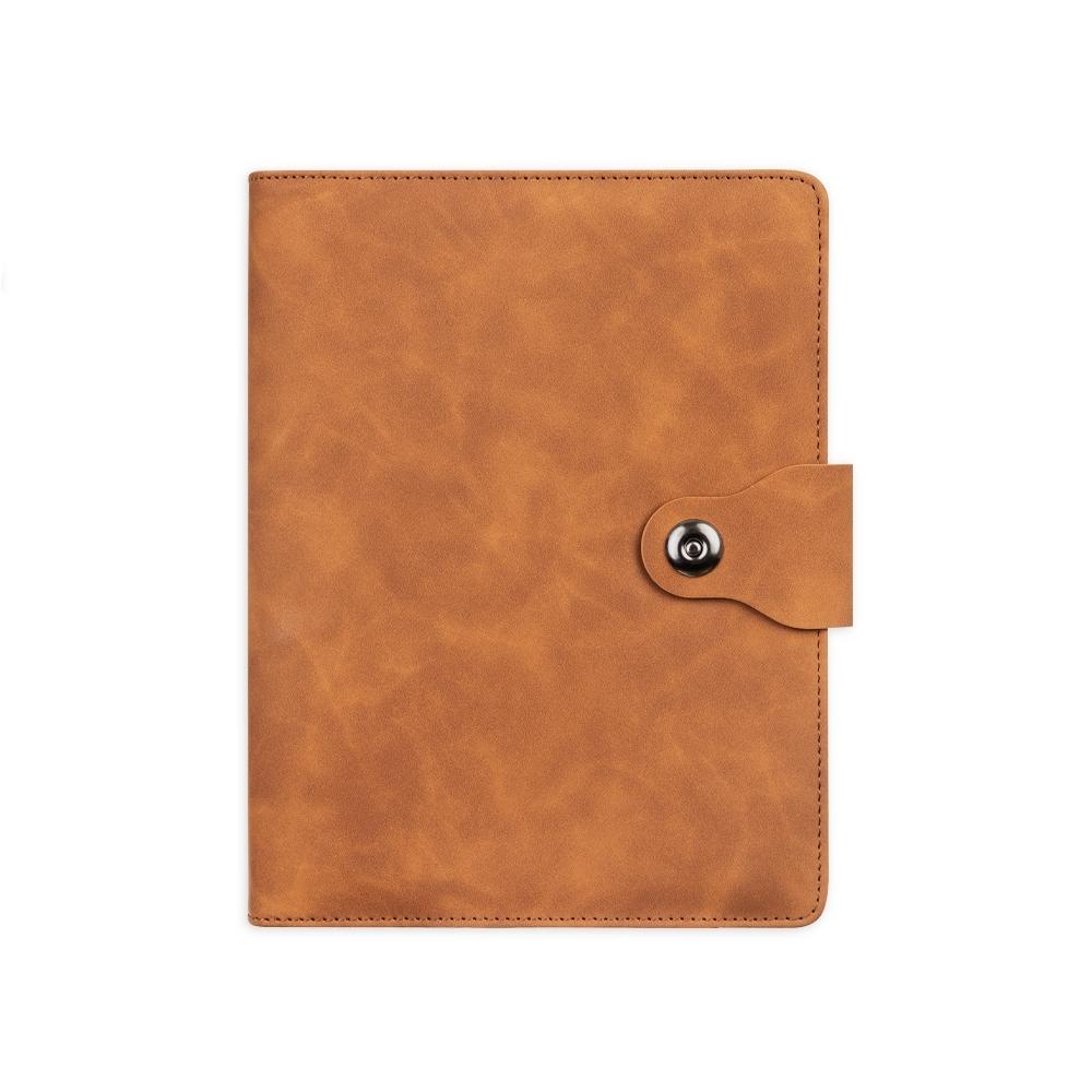 Caderno fichário pu PA2269 na cor Marrom, brinde personalizado Sky Brindes