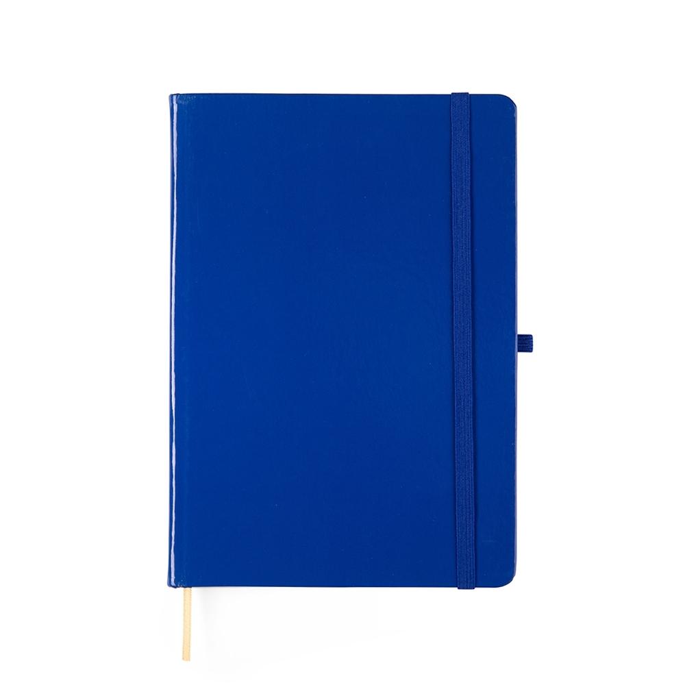 Caderneta laminada com pauta PA2270 na cor Azul, brinde personalizado Sky Brindes