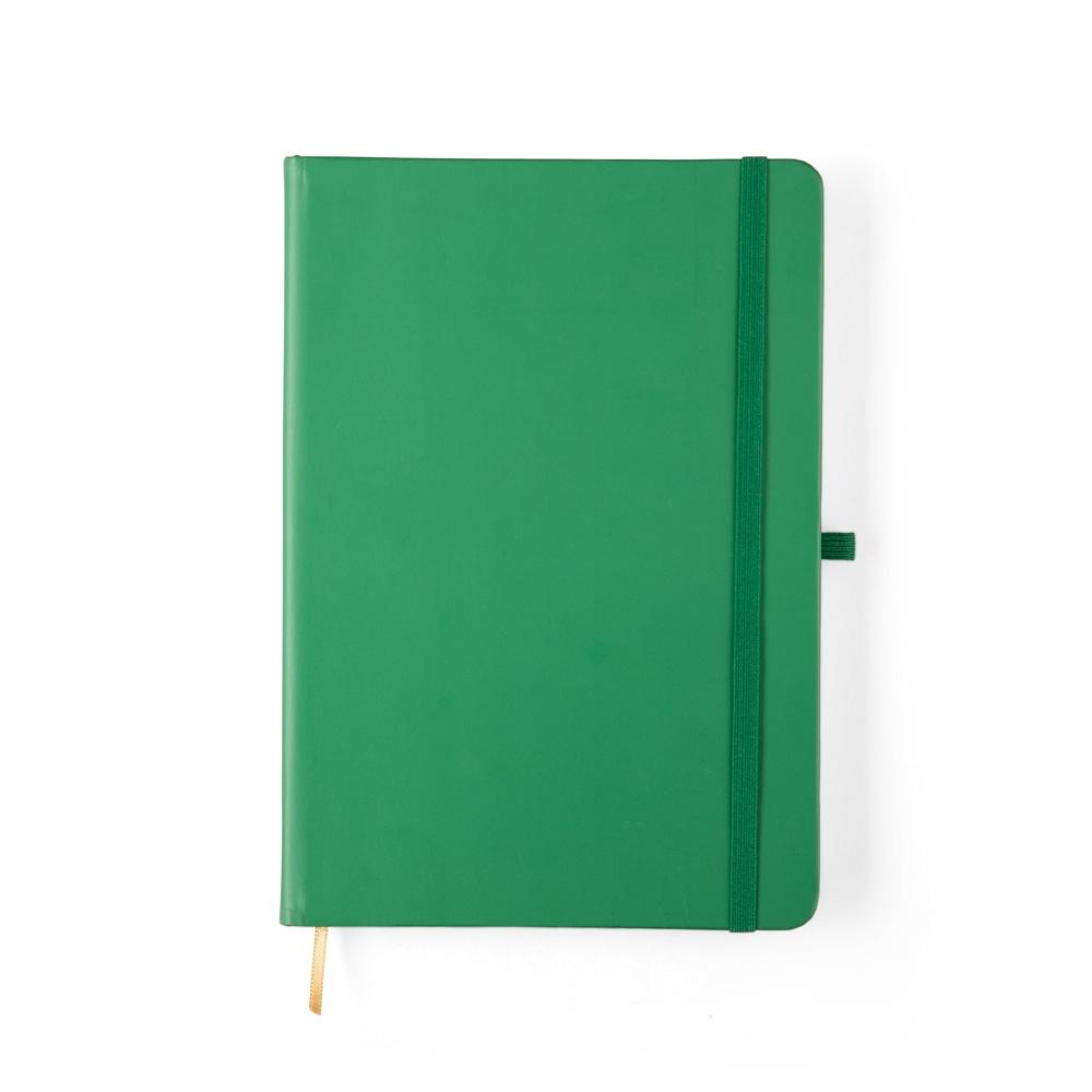 Caderneta fosca sem pauta PA2277 na cor Verde, brinde personalizado Sky Brindes