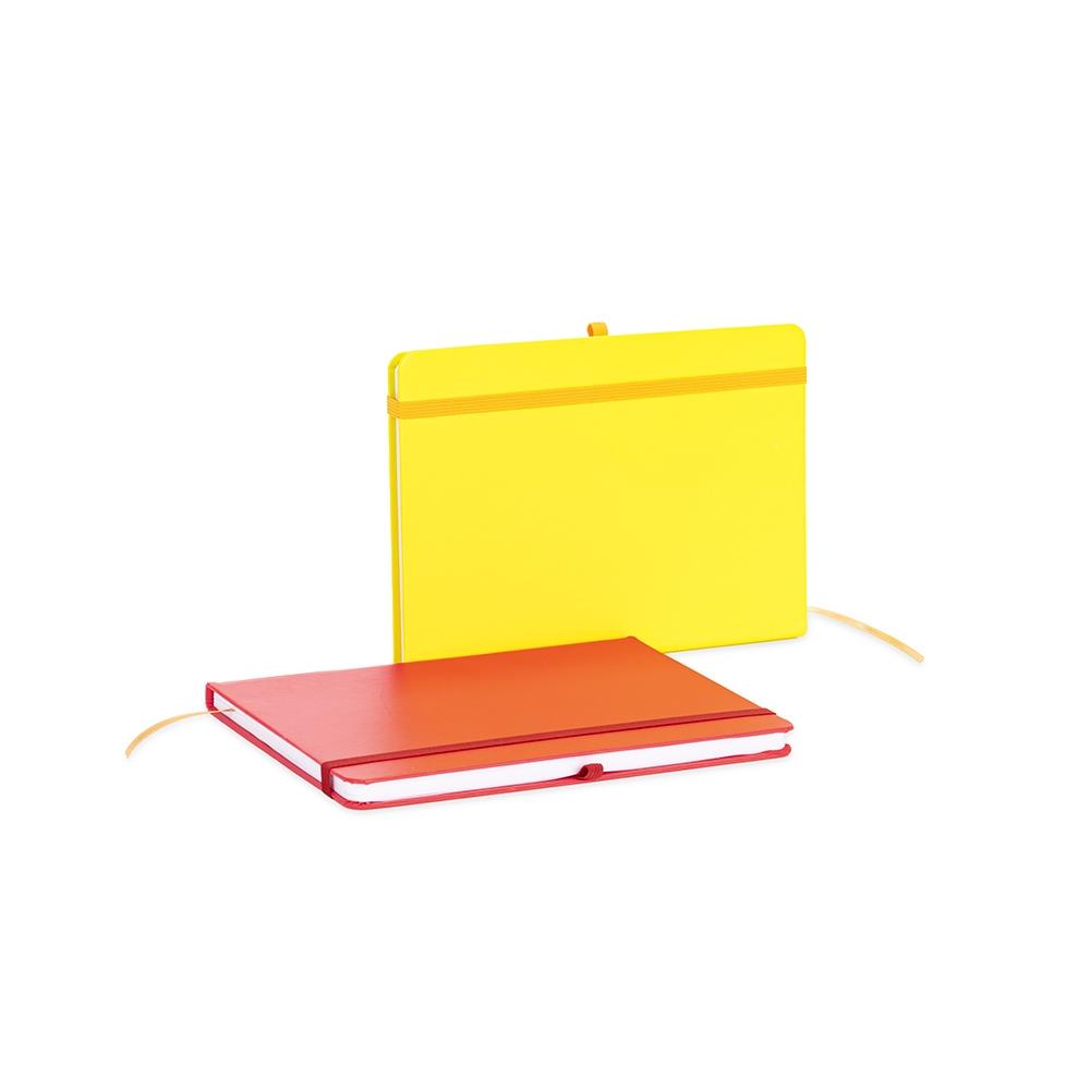 Caderneta fosca sem pauta PA2277 na cor Amarelo, brinde personalizado Sky Brindes