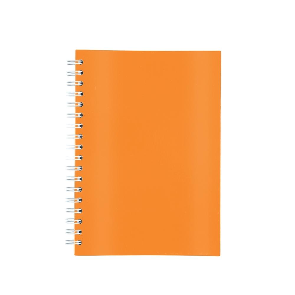 Caderno laminado com pauta PA2278 na cor Laranja, brinde personalizado Sky Brindes