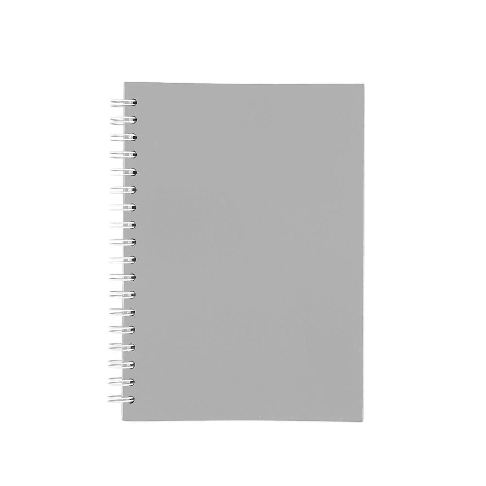 Caderno capa fosca com pauta PA2279 na cor Cinza, brinde personalizado Sky Brindes