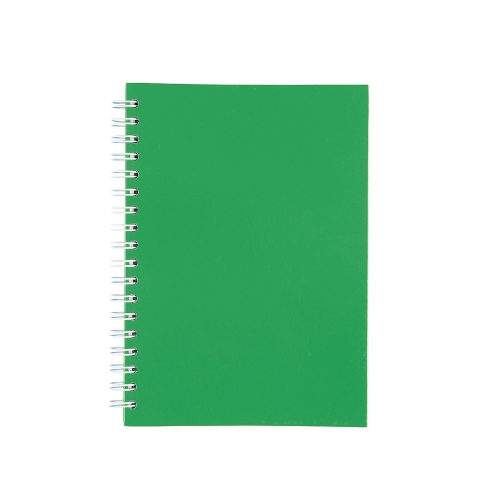 Caderno capa fosca com pauta PA2279 na cor Verde, brinde personalizado Sky Brindes
