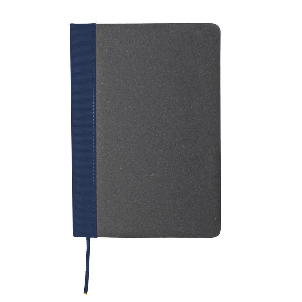 Caderno a5 em couro reciclado PA2284 na cor Azul, brinde personalizado Sky Brindes