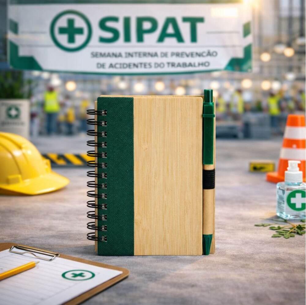 Caderno Ecológico com Caneta