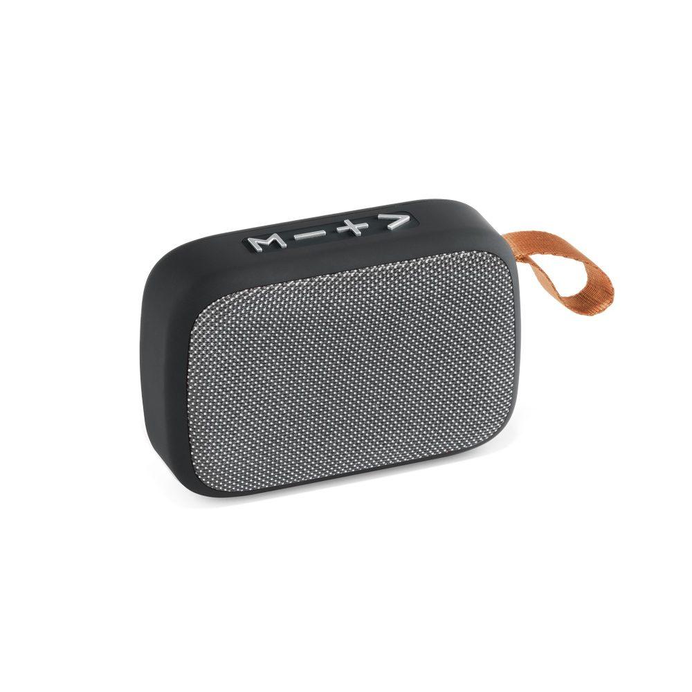Caixa de som c microfone TE0023 na cor Cinza, brinde personalizado Sky Brindes