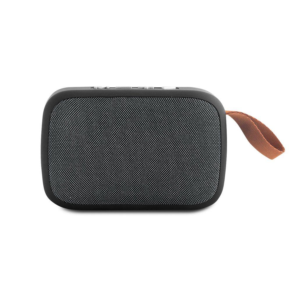 Caixa de som c microfone TE0023 na cor Preto, brinde personalizado Sky Brindes