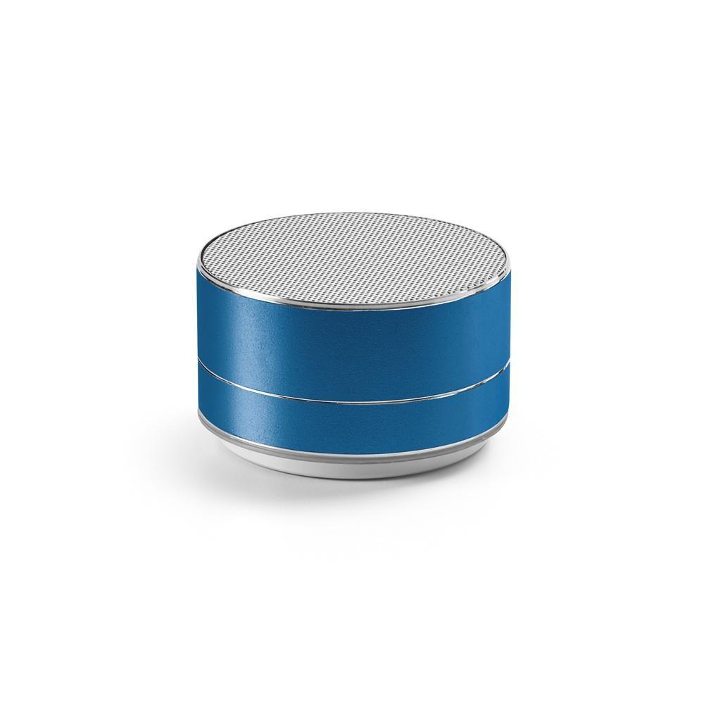 Caixa de som c microfone TE0145 na cor Azul, brinde personalizado Sky Brindes