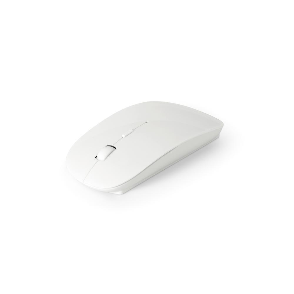 Mouse wireless 2.4G TE0147 na cor Branco, brinde personalizado Sky Brindes
