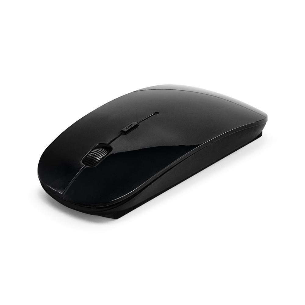 Mouse wireless 2.4G TE0147 na cor Preto, brinde personalizado Sky Brindes