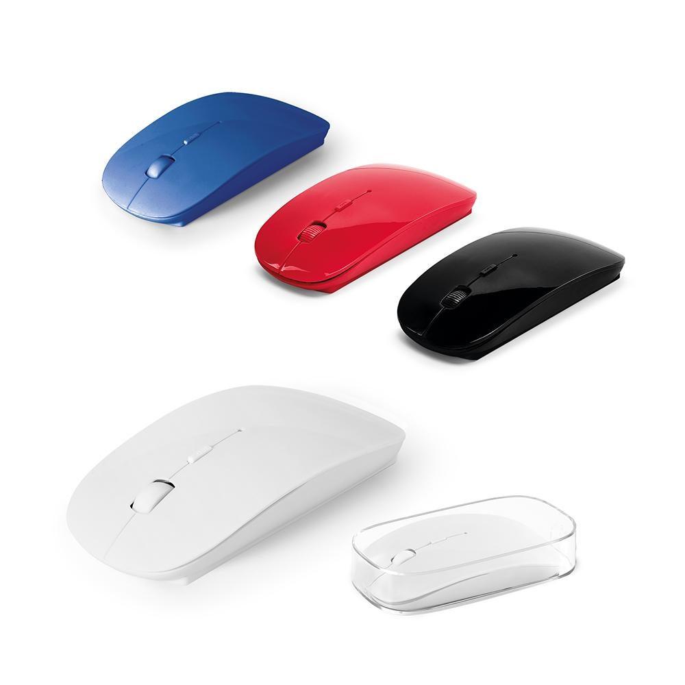 Mouse wireless 2.4G TE0147 na cor Preto, brinde personalizado Sky Brindes