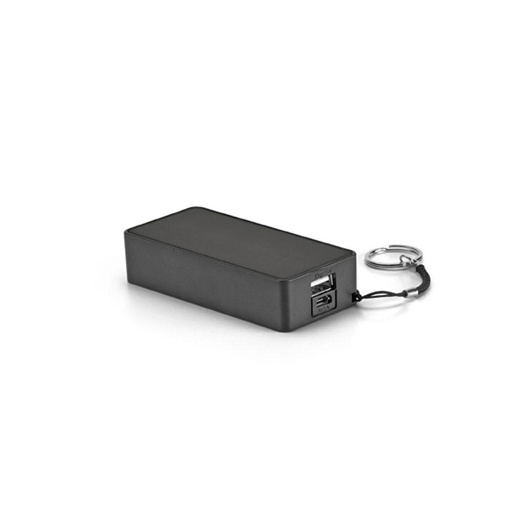 Bateria portátil 4.000mAh TE0172 na cor Preto, brinde personalizado Sky Brindes