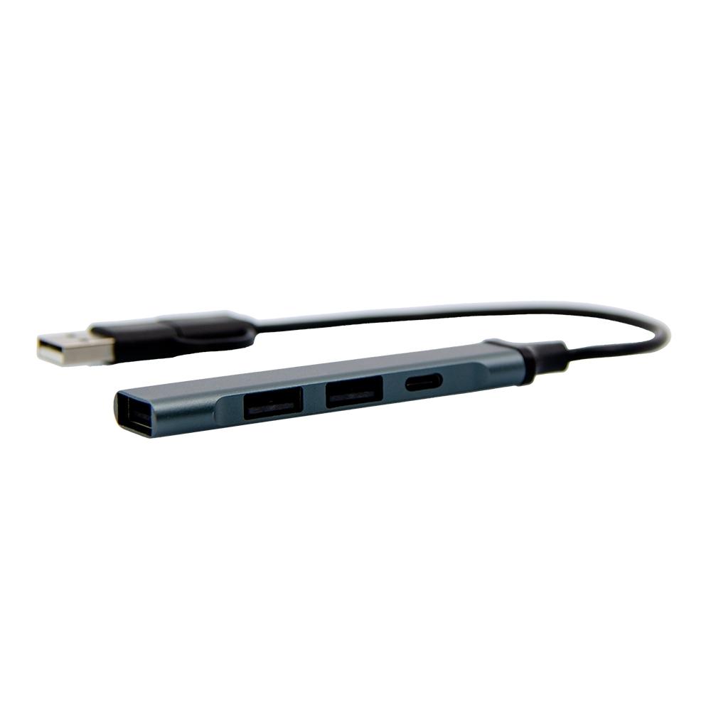 Hub em Alumínio para Notebook TE0194 na cor Único, brinde personalizado Sky Brindes