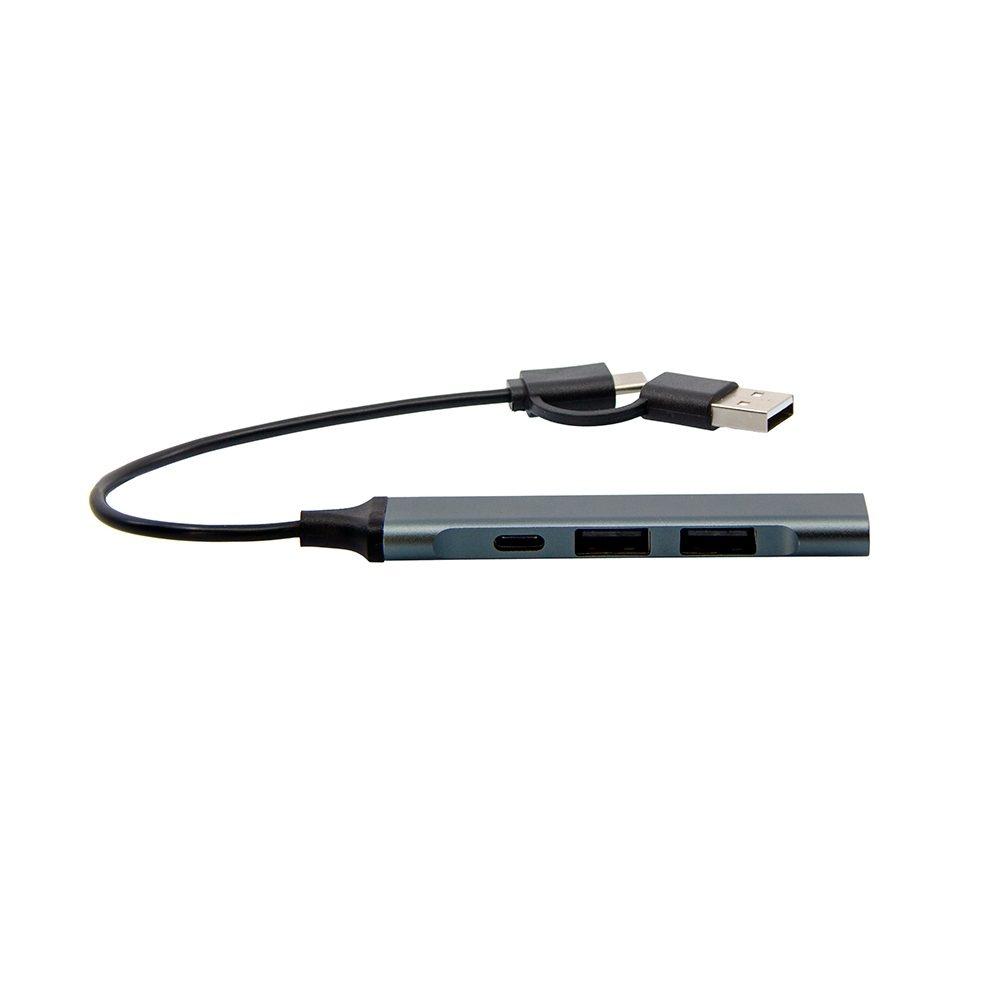 Hub em Alumínio para Notebook TE0194 na cor Único, brinde personalizado Sky Brindes