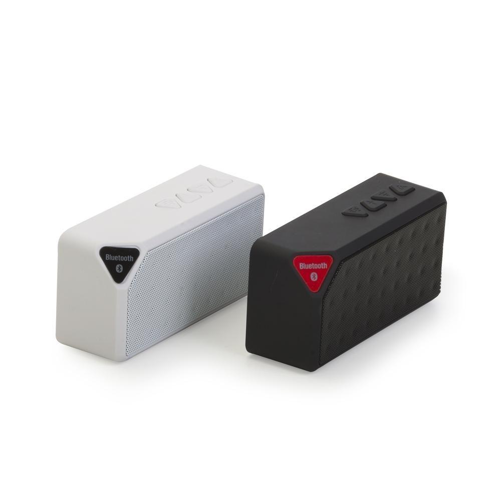 Caixa de som c microfone TE0282 na cor Preto, brinde personalizado Sky Brindes