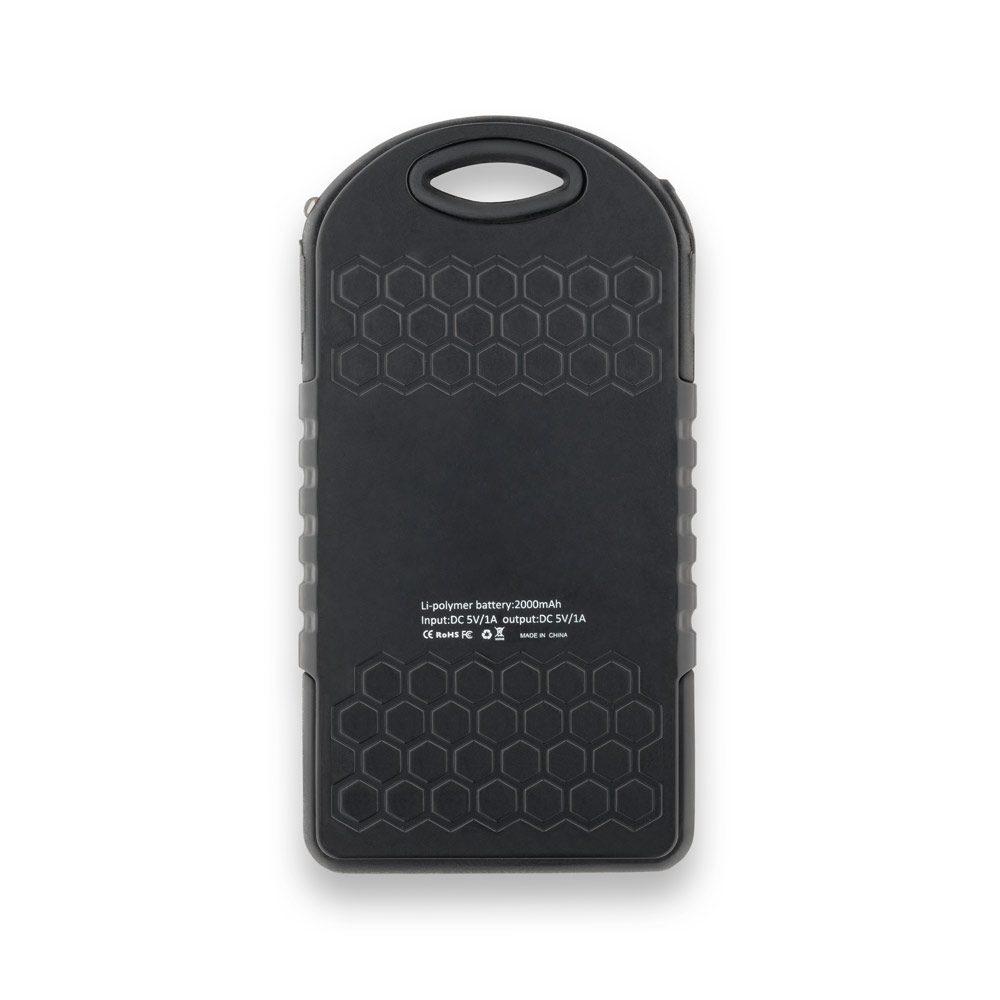 Bateria solar 2.000mAh TE0351 na cor Único, brinde personalizado Sky Brindes