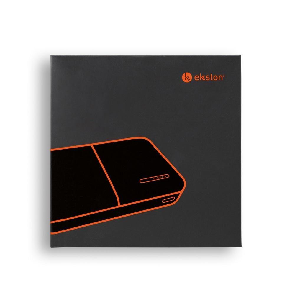 Carregador 5.000mAh TE1019 na cor Preto, brinde personalizado Sky Brindes