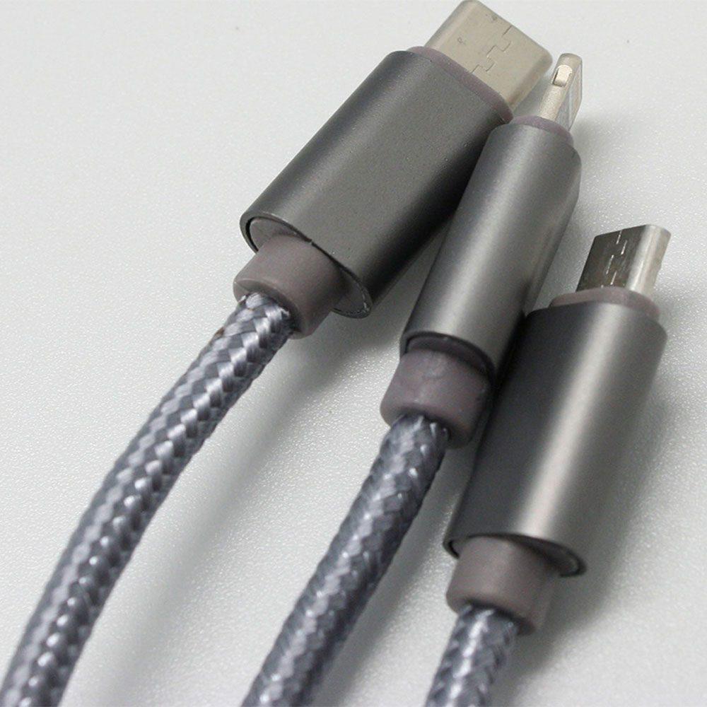Cabo USB 3 em 1 TE1137 na cor Único, brinde personalizado Sky Brindes