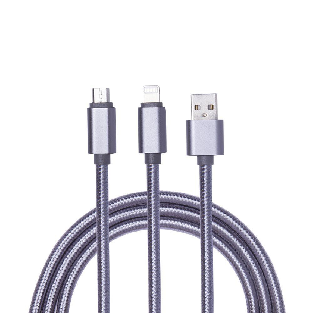 Cabo USB 3 em 1 TE1137 na cor Único, brinde personalizado Sky Brindes