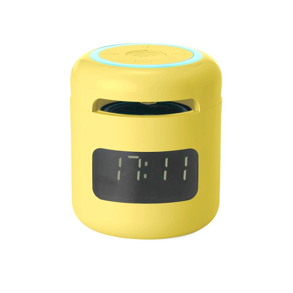Caixa de som c relógio TE1159 na cor Azul, brinde personalizado Sky Brindes