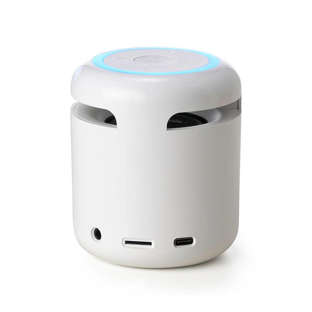 Caixa de som c relógio TE1159 na cor Azul, brinde personalizado Sky Brindes