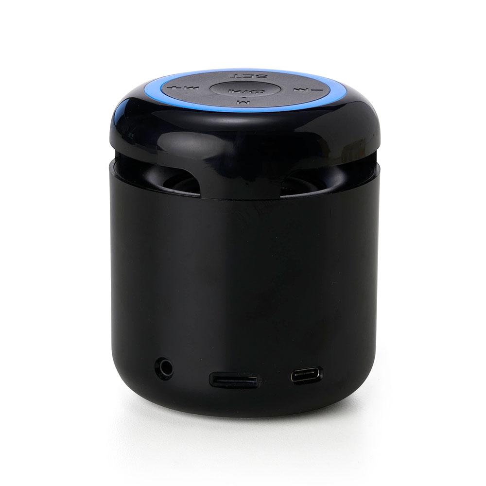 Caixa de som c relógio TE1159 na cor Azul, brinde personalizado Sky Brindes
