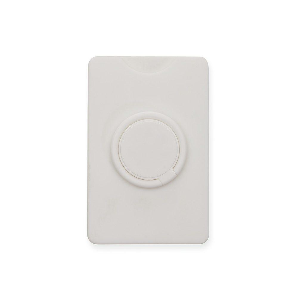 Porta cartão p celular TE1173 na cor Branco, brinde personalizado Sky Brindes