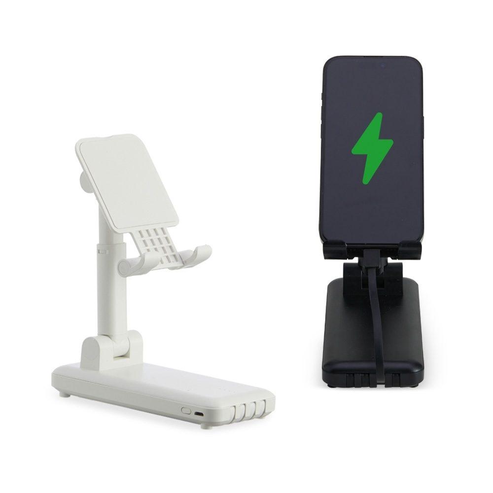 Power Bank 10.000mAh TE1214 na cor Branco, brinde personalizado Sky Brindes