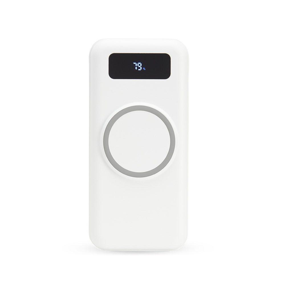 Power Bank 10.000mah TE1239 na cor Cinza, brinde personalizado Sky Brindes