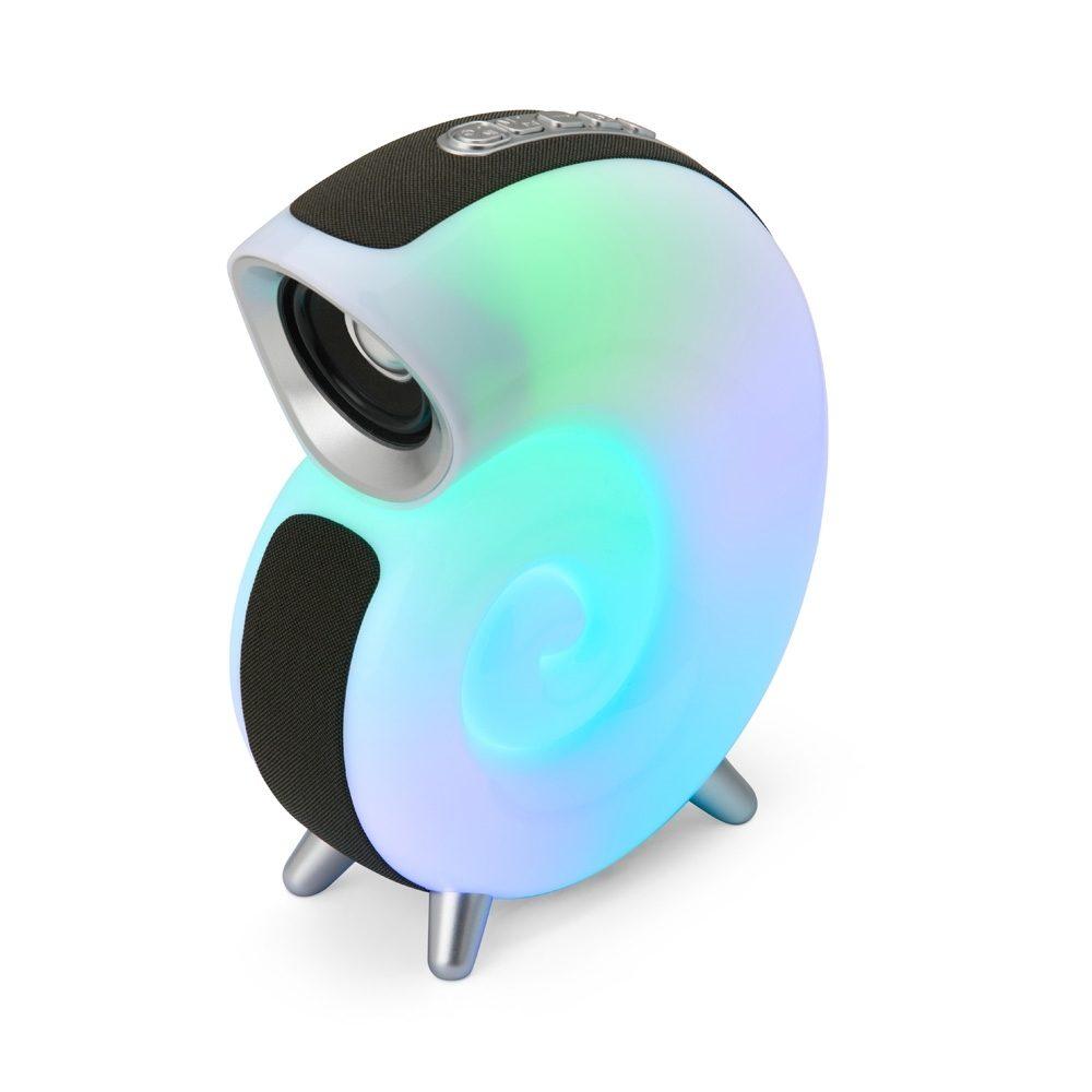 Caixa de Som com Luminária RGB TE1253 na cor Preto, brinde personalizado Sky Brindes