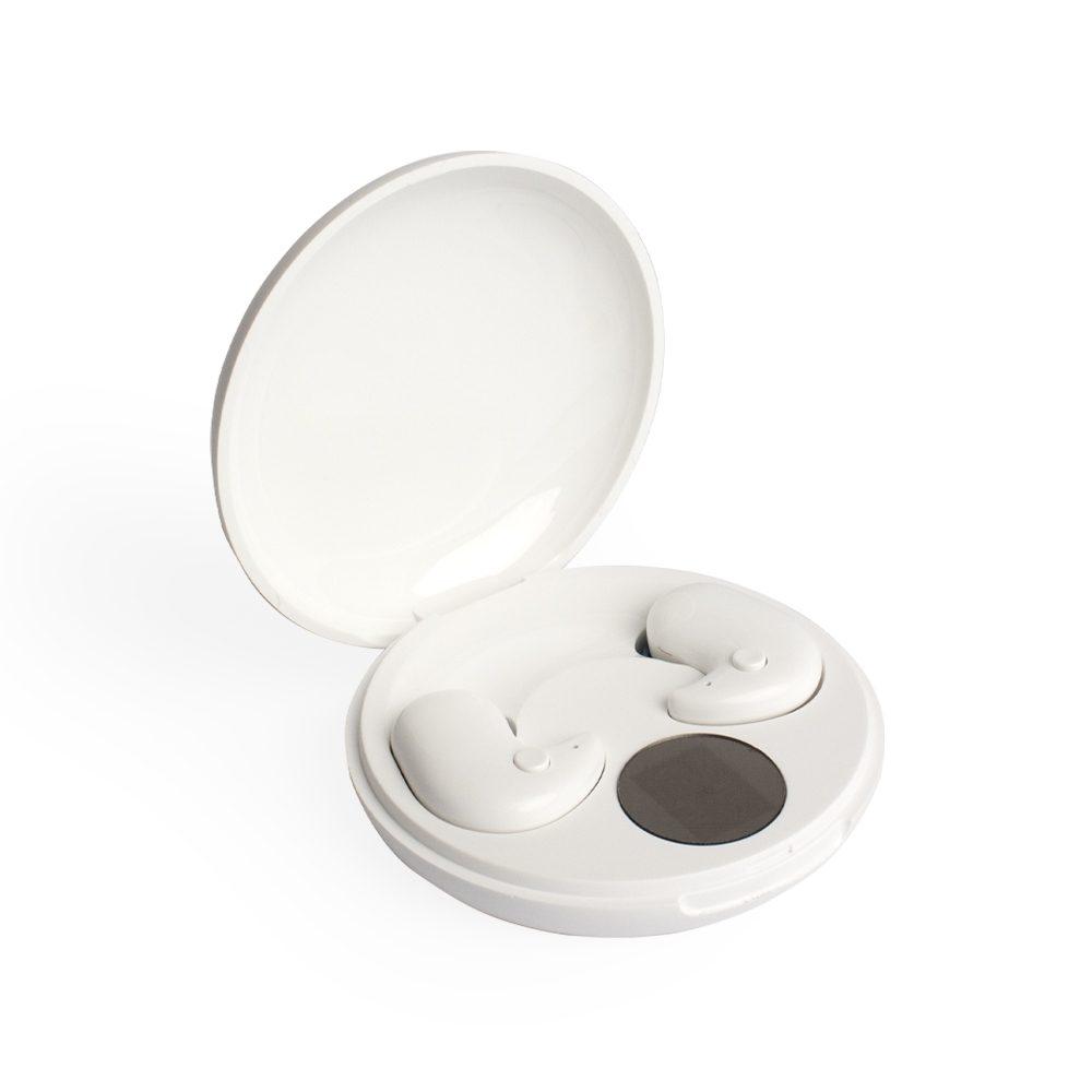 Fone de Ouvido Bluetooth TE1260 na cor Branco, brinde personalizado Sky Brindes