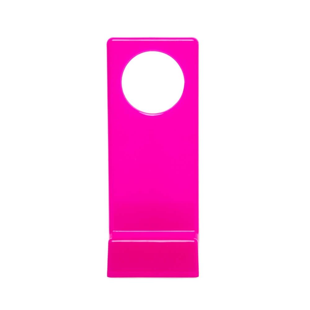 Suporte para celular TE1295 na cor Rosa, brinde personalizado Sky Brindes