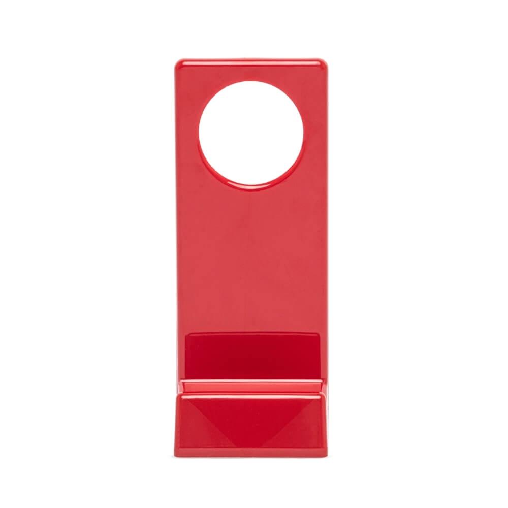 Suporte para celular TE1295 na cor Vermelho, brinde personalizado Sky Brindes