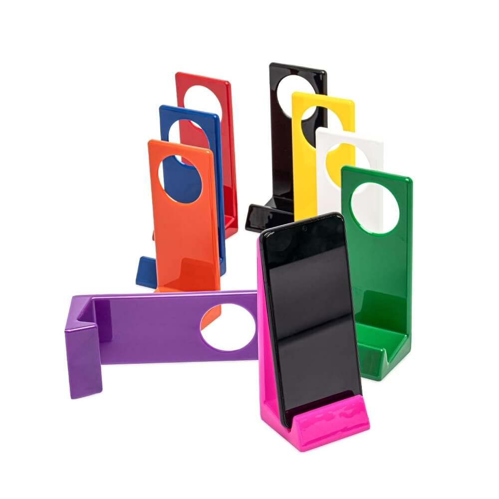 Suporte para celular TE1295 na cor Verde, brinde personalizado Sky Brindes