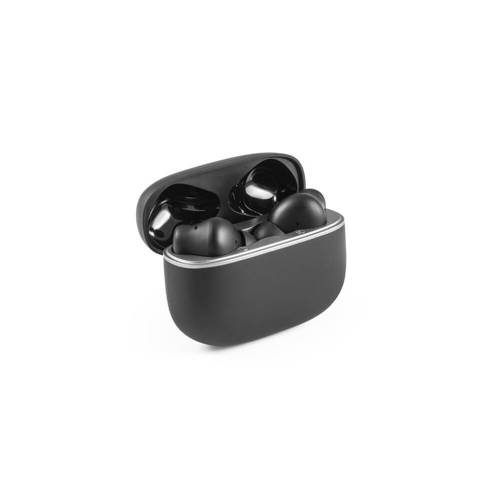 Fones de Ouvido Wireless TE1298 na cor Preto, brinde personalizado Sky Brindes