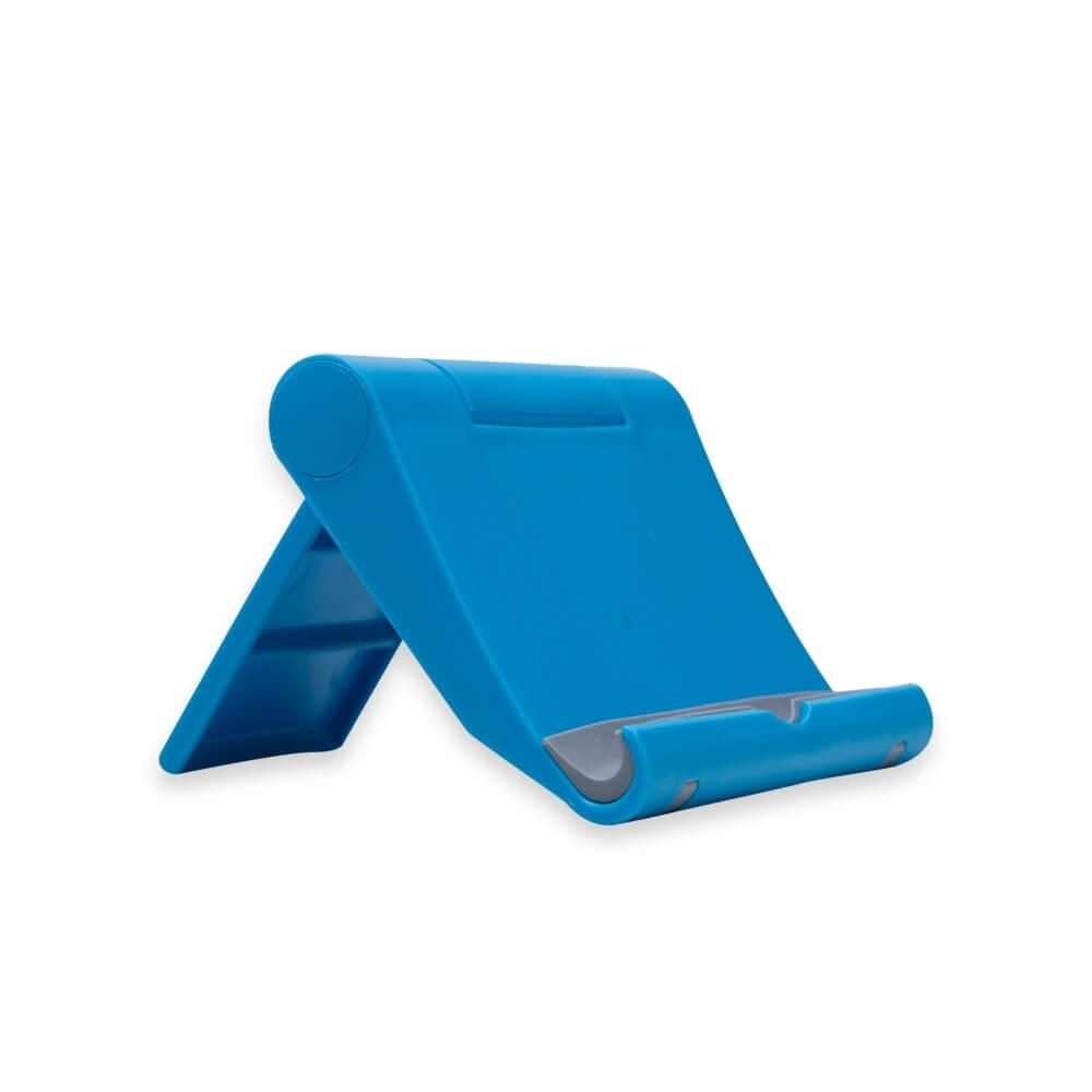 Suporte Plástico para Celular TE1302 na cor Azul, brinde personalizado Sky Brindes