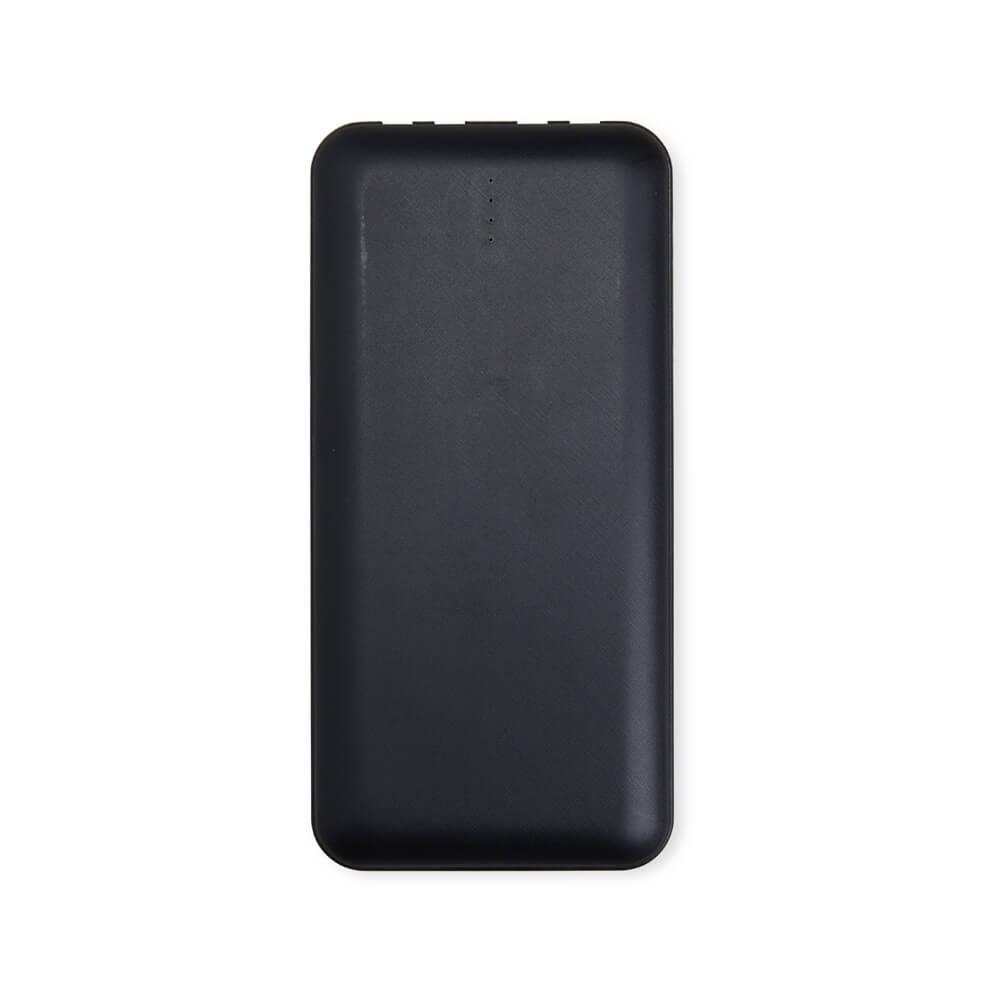 Power Bank 10.000mAh TE1303 na cor Preto, brinde personalizado Sky Brindes