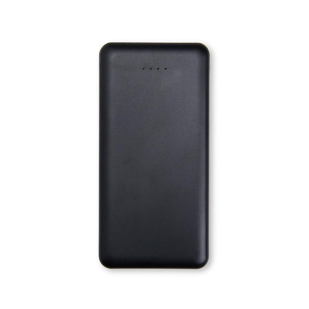 Power Bank 10.000mAh TE1305 na cor Preto, brinde personalizado Sky Brindes