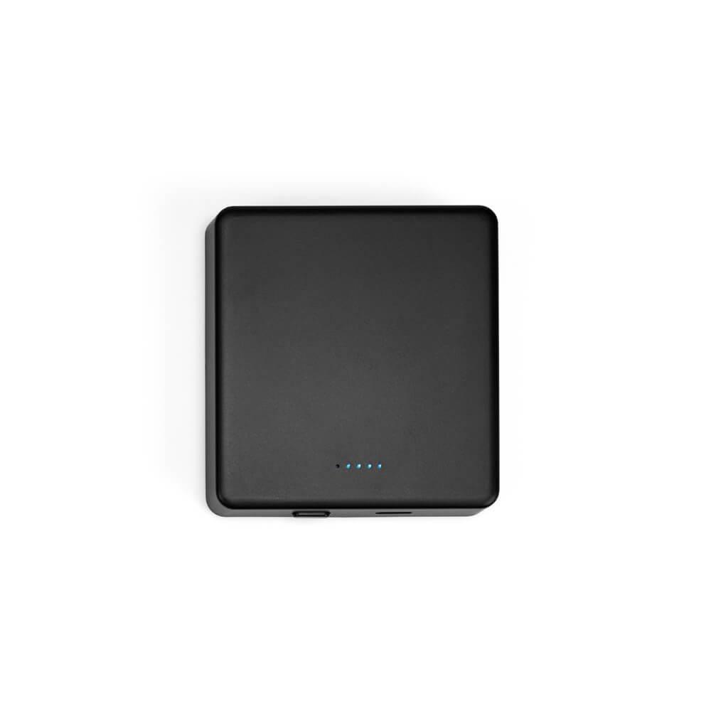 Bateria portátil 5.000mAh TE1310 na cor Preto, brinde personalizado Sky Brindes