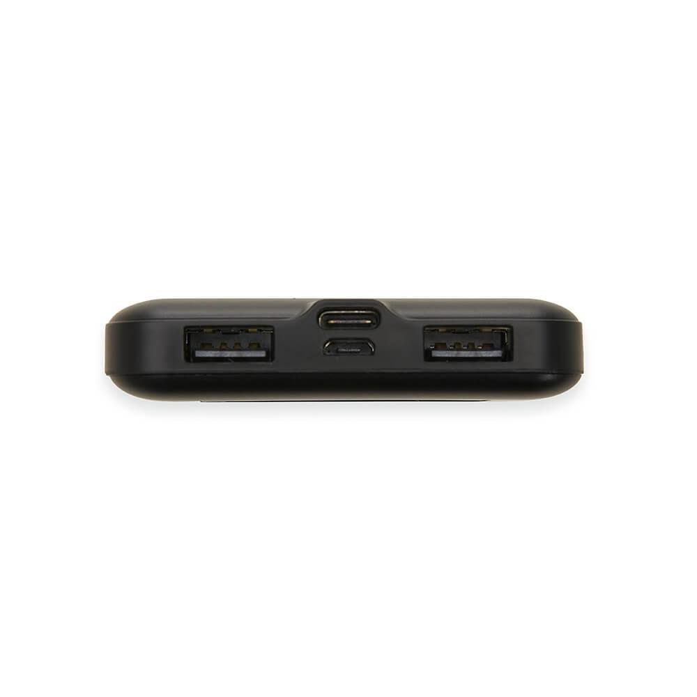 Power Bank 10.000mAh TE1312 na cor Branco, brinde personalizado Sky Brindes