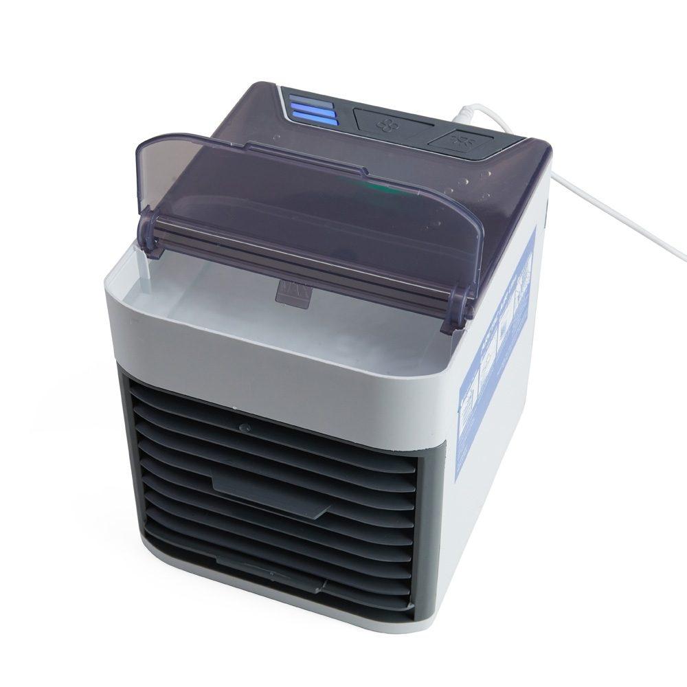 Mini Climatizador Portátil TE1320 na cor Branco, brinde personalizado Sky Brindes