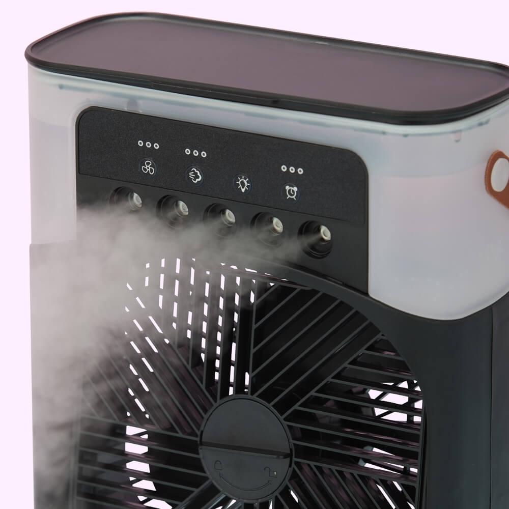 Climatizador de Mesa USB TE1322 na cor Azul, brinde personalizado Sky Brindes