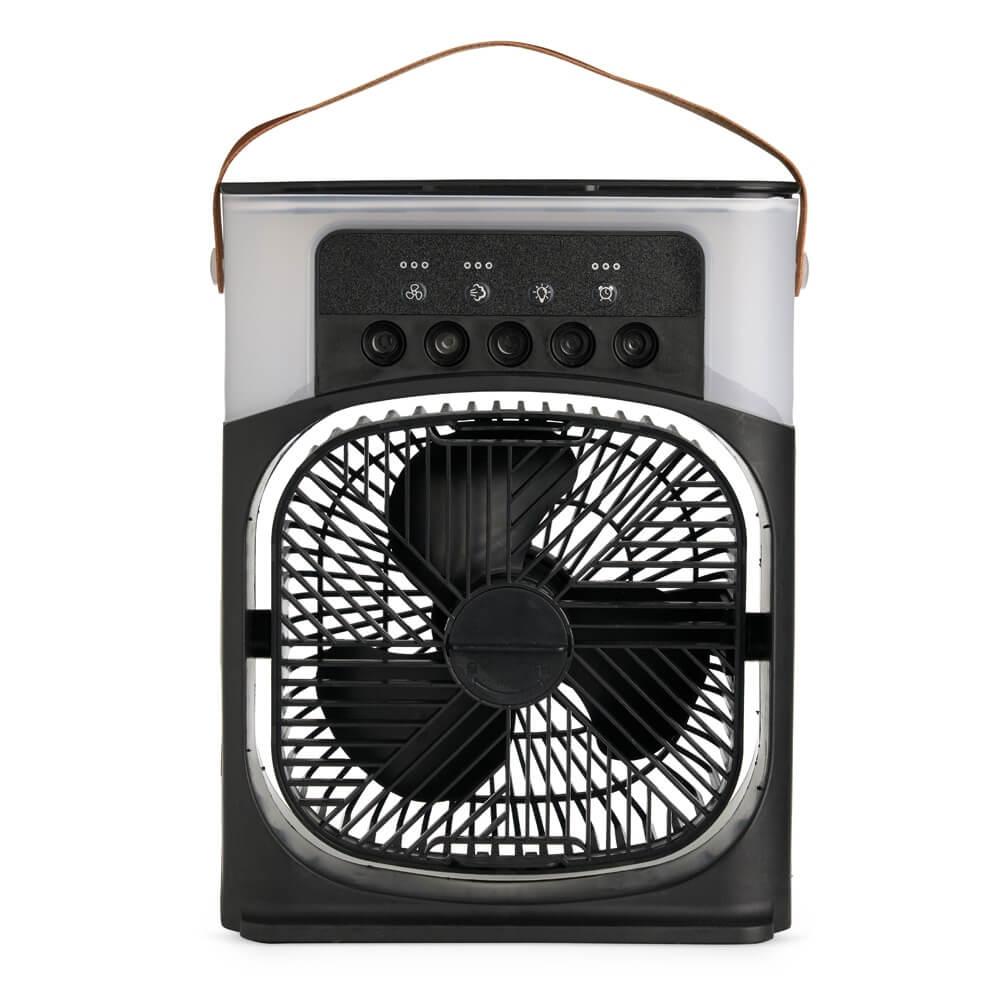 Climatizador de Mesa USB TE1322 na cor Preto, brinde personalizado Sky Brindes